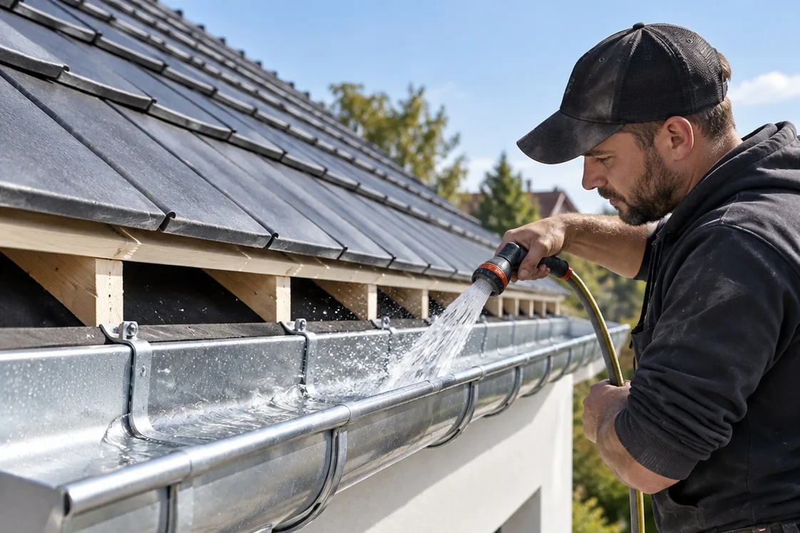 Installation de gouttières à Rezé